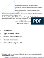 Components of A Longer Research Paper
