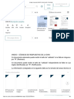 Codigos Respuesta DIAN FE - Información - Tecnología