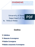 Convergence: University of Gondar Department of Optometry by Nebiyat Feleke