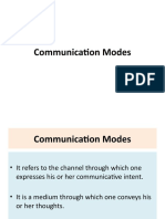Communication Modes