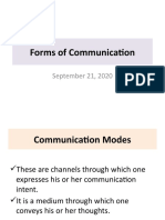 Forms of Communication