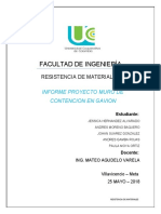 Informe Proyecto Muro de Contencion