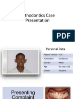 Orthodontics Case Presentation