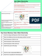 Key Facts Recall 2b Main Electricity