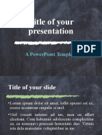 Title of Your Presentation: A Powerpoint Template