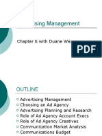 Mark 261 - Advertising Management - Chp 6