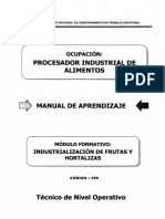 Industrializacion de Frutas y Hortalizas