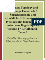 Language Typology and Language Universals