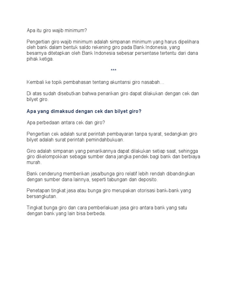 Apa Itu Giro Wajib Minimum Pdf