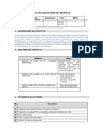 Acta de Constitución Tarea Personal