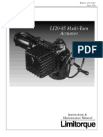 Actuator L120-85 Multi-Turn: Instruction & Maintenance Manual