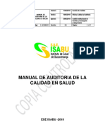 M 1400 03 Manual de Auditoria de Calidad en Salud Del ISABU V.2 1 PDF