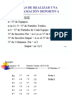 Formas de Realizar Una Programación Deportiva: Tabla Bergé