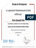 Certificado Oms