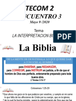 BIBLIOLOGIA INTERPRETACION 1. Cata