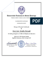 Certificado UASD Eury Peralta PDF