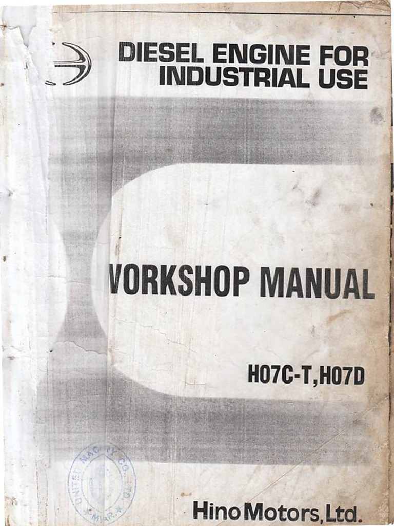 HO7C-Engine Manual | PDF