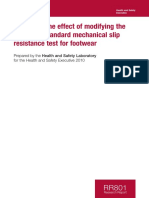 A Study of The Effect of Modifying The European Standard Mechanical Slip Resistance Test For Footwear