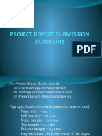 Project Report Submission Guide Line
