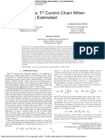 Prop. of T2 Chart When Param. Are Estimated (Tech-05) PDF