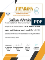 Certificate of Participation