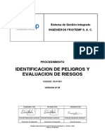 Procedimiento de Identificacion de Peligros y Evaluacion de Riesgos