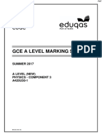 June 2017 MS - Component 3 WJEC Physics A-Level