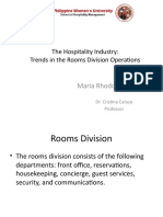The Hospitality Industry: Trends in The Rooms Division Operations