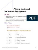 1QL5: The Filipino Youth and Socio-Civic Engagement: Values