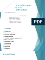 Manufacture of A Psychrometer To Measure Dry Bulb New