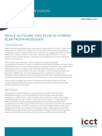 Fact Sheet: Reale Nutzung Von Plug-In-Hybrid-Elektrofahrzeugen