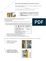 Evaluación HOJAS DE SEGURIDAD