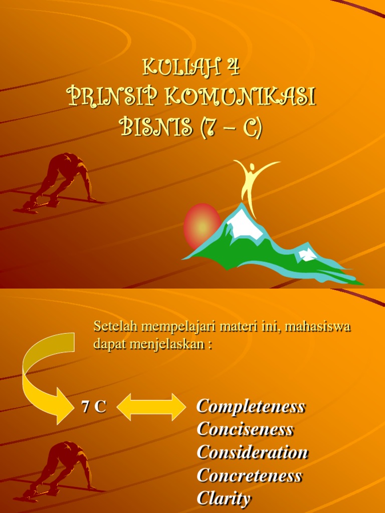 Prinsip 7C dalam Komunikasi Bisnis | PDF