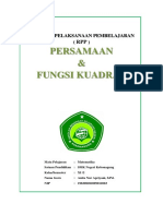 RPP Persamaan Dan Fungsi Kuadrat SMK KBA 2020