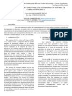 Análisis Del Comportamiento de Los Generadores y Motores de Corriente Continua PDF