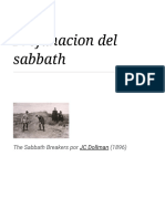 La profanación del sábado en las religiones