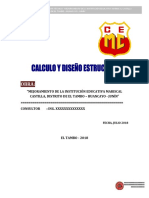 Informe de Calculo y Diseño Estructural Castilla PDF