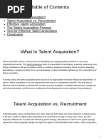 Talent Acquisition