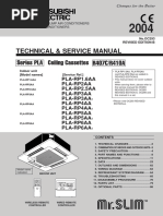 Technical & Service Manual: Ceiling Cassettes Series PLA R407C/R410A