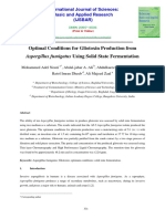 Optimal Gliotoxin Production from Aspergillus fumigatus