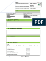 PVV-02-F-001 Informe de Seguimiento de Proyectos de Vinculacion Con La Sociedad