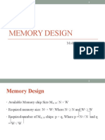 9-Memory Design (Module4) - 18-Dec-2019Material - I - 18-Dec-2019 - Module - 4A - Memory - Design