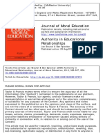 Authority in Educational Relationships Jan Steutel & Ben Spiecker