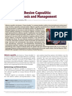 Adhesive Capsulitis Diagnosis and Management