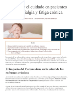 Covid-19 y El Cuidado en Pacientes Con Fibromialgia y Fatiga Crónica