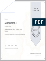 Java Programming Certificate