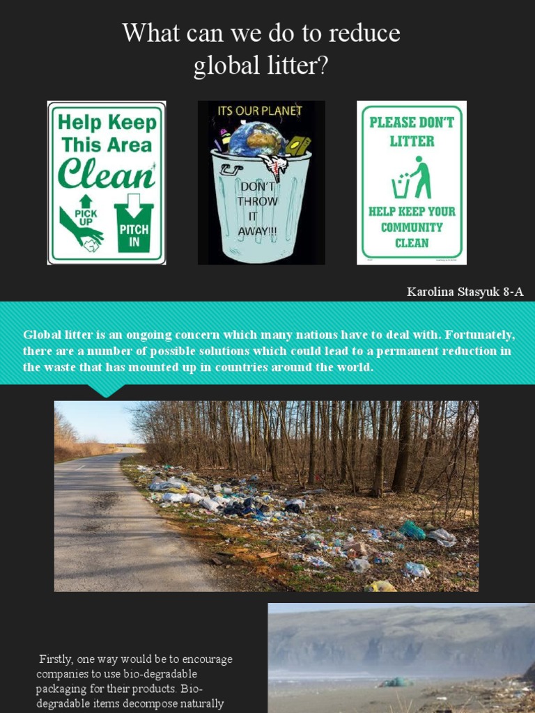 Solutions to Reduce Global Litter | PDF | Art | Science & Mathematics