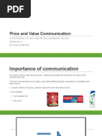 Price and Value Communication: Strategies To Influence Willingness-To-Pay Session 4 Elkana Ezekiel