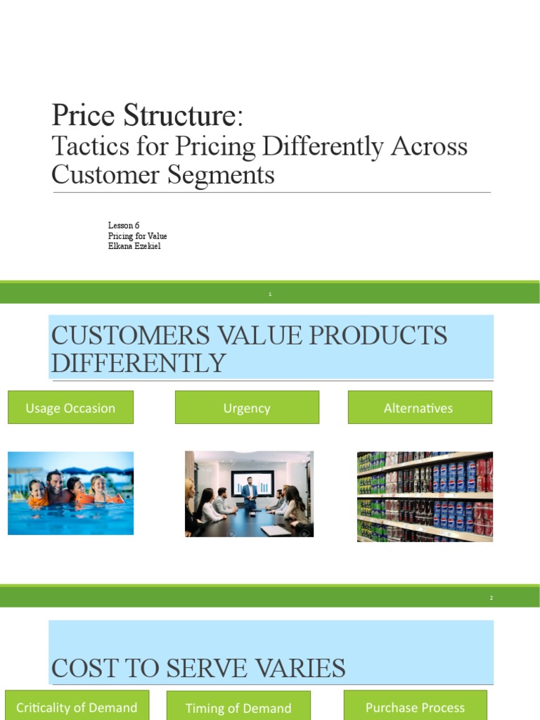 Customer Segment Pricing Strategies | PDF | Pricing | Discounts And ...