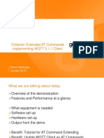 Cinterion Extended AT Commands Implementing MQTT 3.1.1 Client